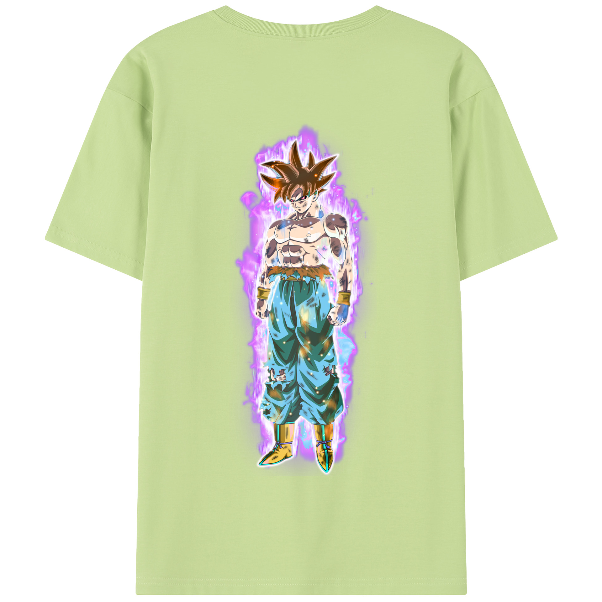 （画像用） ドラゴンボール 孫悟空（そん ごくう）Son Goku カカロット DRAGON BALL Kakarotto 綿100％半袖Tシャツ（背面プリント）
